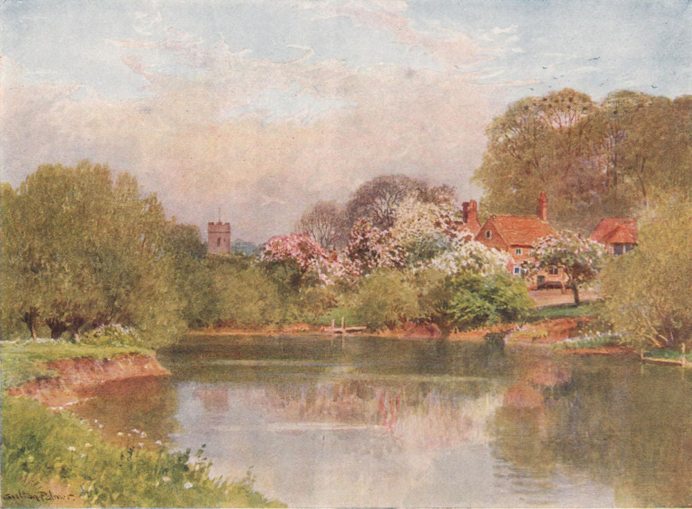 Long Wittenham, Oxfordshire, by Harold Sutton Palmer 1929 vintage print